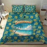 Bahamas Bedding Set with Tropical Beach Sunset Palm Tree Ocean Spirit