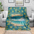 Bahamas Blanket with Tropical Beach Sunset Palm Tree Ocean Spirit