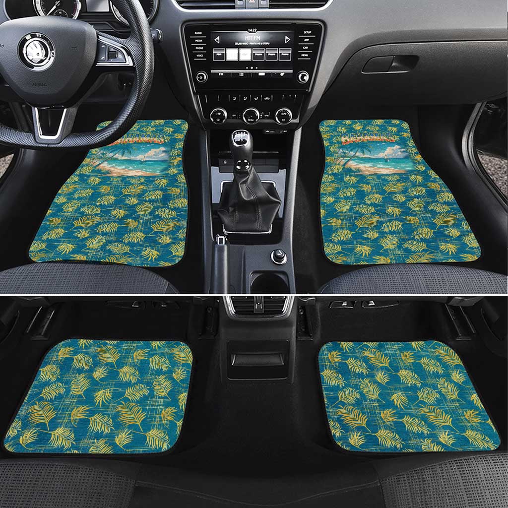 Bahamas Car Mats with Tropical Beach Sunset Palm Tree Ocean Spirit