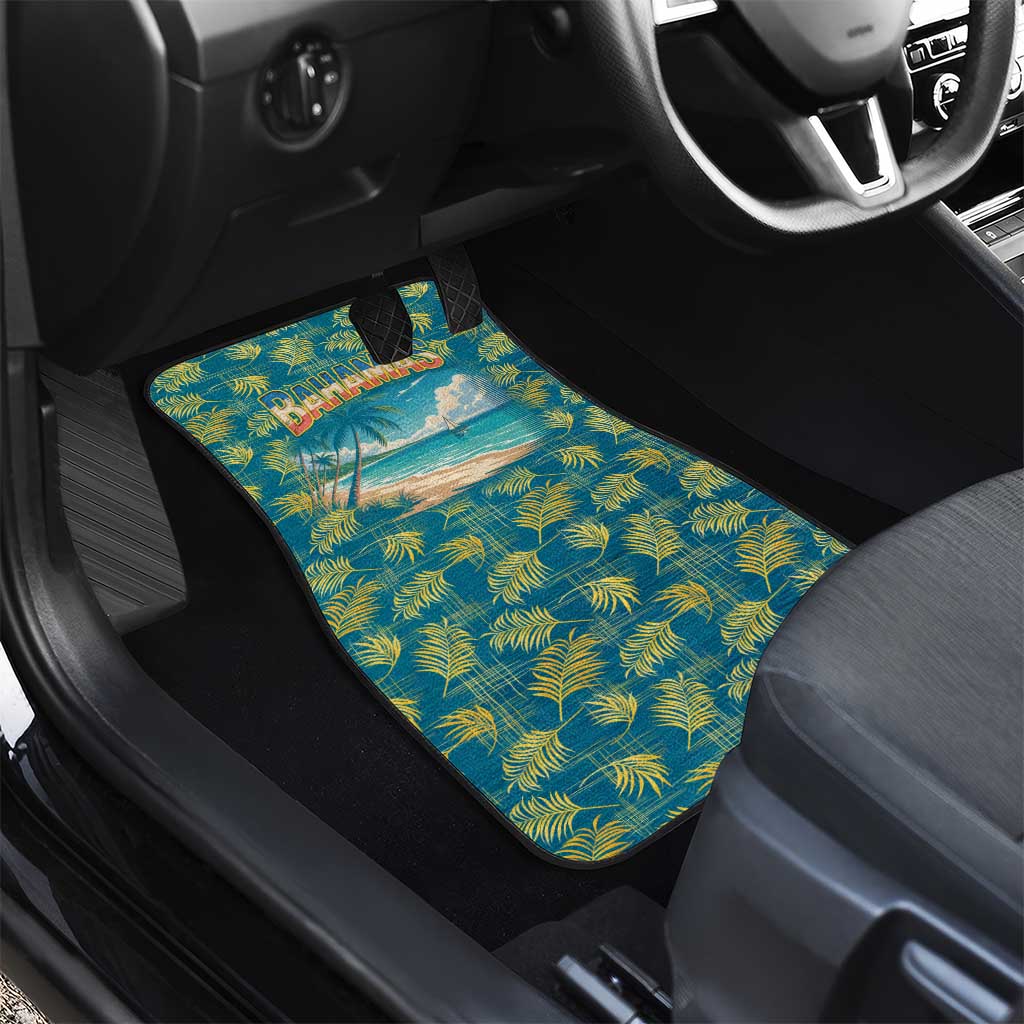 Bahamas Car Mats with Tropical Beach Sunset Palm Tree Ocean Spirit