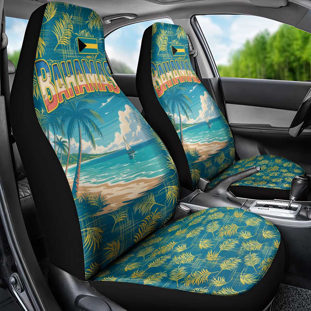 Bahamas Car Seat Cover with Tropical Beach Sunset Palm Tree Ocean Spirit