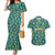 Bahamas Couples Matching Mermaid Dress and Hawaiian Shirt with Tropical Beach Sunset Palm Tree Ocean Spirit