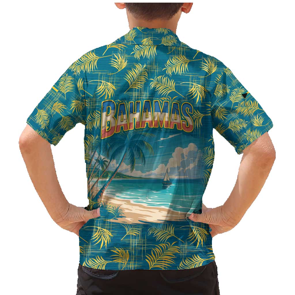 Bahamas Family Matching Mermaid Dress and Hawaiian Shirt with Tropical Beach Sunset Palm Tree Ocean Spirit