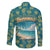 Bahamas Family Matching Off The Shoulder Long Sleeve Dress and Hawaiian Shirt with Tropical Beach Sunset Palm Tree Ocean Spirit