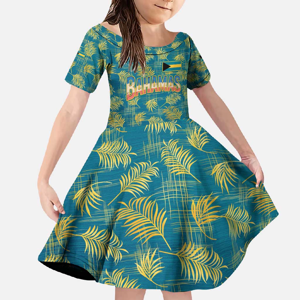 Bahamas Family Matching Summer Maxi Dress and Hawaiian Shirt with Tropical Beach Sunset Palm Tree Ocean Spirit