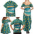 Bahamas Family Matching Summer Maxi Dress and Hawaiian Shirt with Tropical Beach Sunset Palm Tree Ocean Spirit