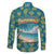 Bahamas Family Matching Summer Maxi Dress and Hawaiian Shirt with Tropical Beach Sunset Palm Tree Ocean Spirit