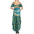 Bahamas Family Matching Summer Maxi Dress and Hawaiian Shirt with Tropical Beach Sunset Palm Tree Ocean Spirit