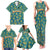 Bahamas Family Matching Tank Maxi Dress and Hawaiian Shirt with Tropical Beach Sunset Palm Tree Ocean Spirit