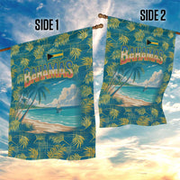 Bahamas Garden Flag with Tropical Beach Sunset Palm Tree Ocean Spirit