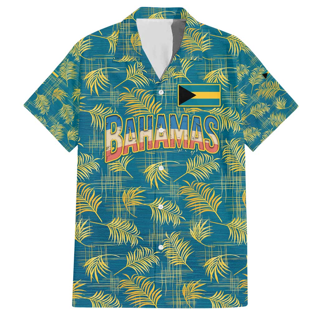 Bahamas Hawaiian Shirt with Tropical Beach Sunset Palm Tree Ocean Spirit