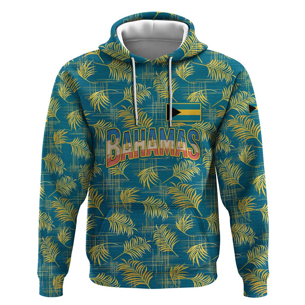 Bahamas Hoodie with Tropical Beach Sunset Palm Tree Ocean Spirit