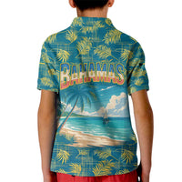 Bahamas Kid Polo Shirt with Tropical Beach Sunset Palm Tree Ocean Spirit