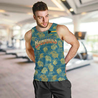 Bahamas Men Tank Top with Tropical Beach Sunset Palm Tree Ocean Spirit
