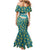 Bahamas Mermaid Dress with Tropical Beach Sunset Palm Tree Ocean Spirit