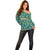 Bahamas Off Shoulder Sweater with Tropical Beach Sunset Palm Tree Ocean Spirit