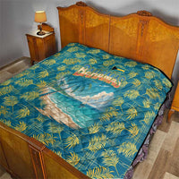 Bahamas Quilt with Tropical Beach Sunset Palm Tree Ocean Spirit