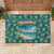 Bahamas Rubber Doormat with Tropical Beach Sunset Palm Tree Ocean Spirit