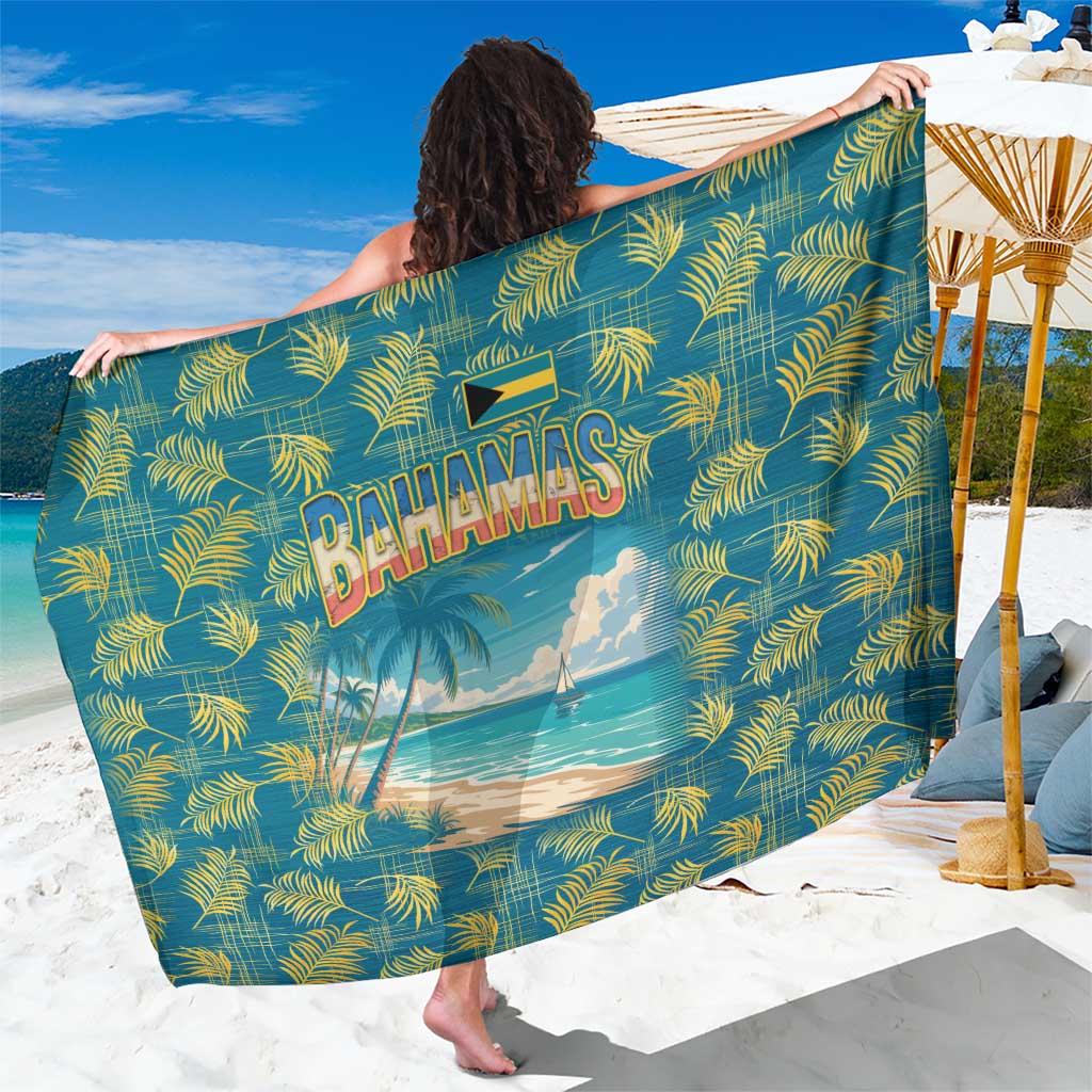 Bahamas Sarong with Tropical Beach Sunset Palm Tree Ocean Spirit
