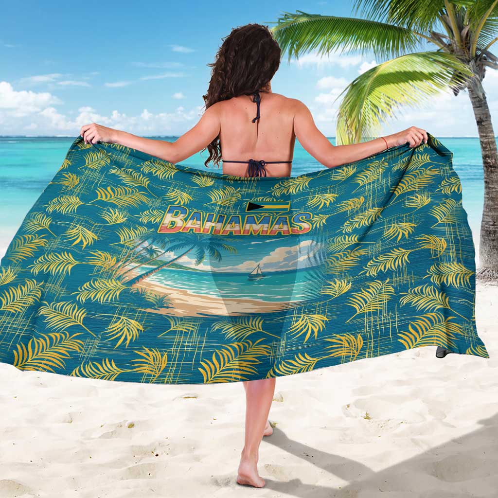 Bahamas Sarong with Tropical Beach Sunset Palm Tree Ocean Spirit