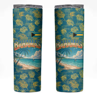 Bahamas Skinny Tumbler with Tropical Beach Sunset Palm Tree Ocean Spirit
