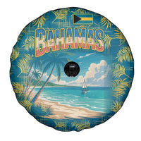 Bahamas Spare Tire Cover with Tropical Beach Sunset Palm Tree Ocean Spirit