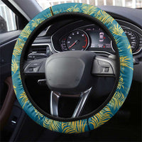 Bahamas Steering Wheel Cover with Tropical Beach Sunset Palm Tree Ocean Spirit