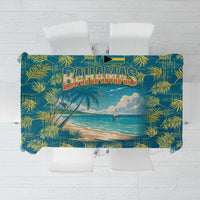 Bahamas Tablecloth with Tropical Beach Sunset Palm Tree Ocean Spirit