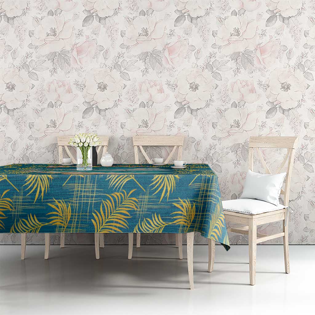 Bahamas Tablecloth with Tropical Beach Sunset Palm Tree Ocean Spirit