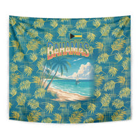 Bahamas Tapestry with Tropical Beach Sunset Palm Tree Ocean Spirit