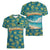 Bahamas Women V-Neck T-Shirt with Tropical Beach Sunset Palm Tree Ocean Spirit