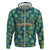 Bahamas Zip Hoodie with Tropical Beach Sunset Palm Tree Ocean Spirit