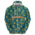 Bahamas Zip Hoodie with Tropical Beach Sunset Palm Tree Ocean Spirit