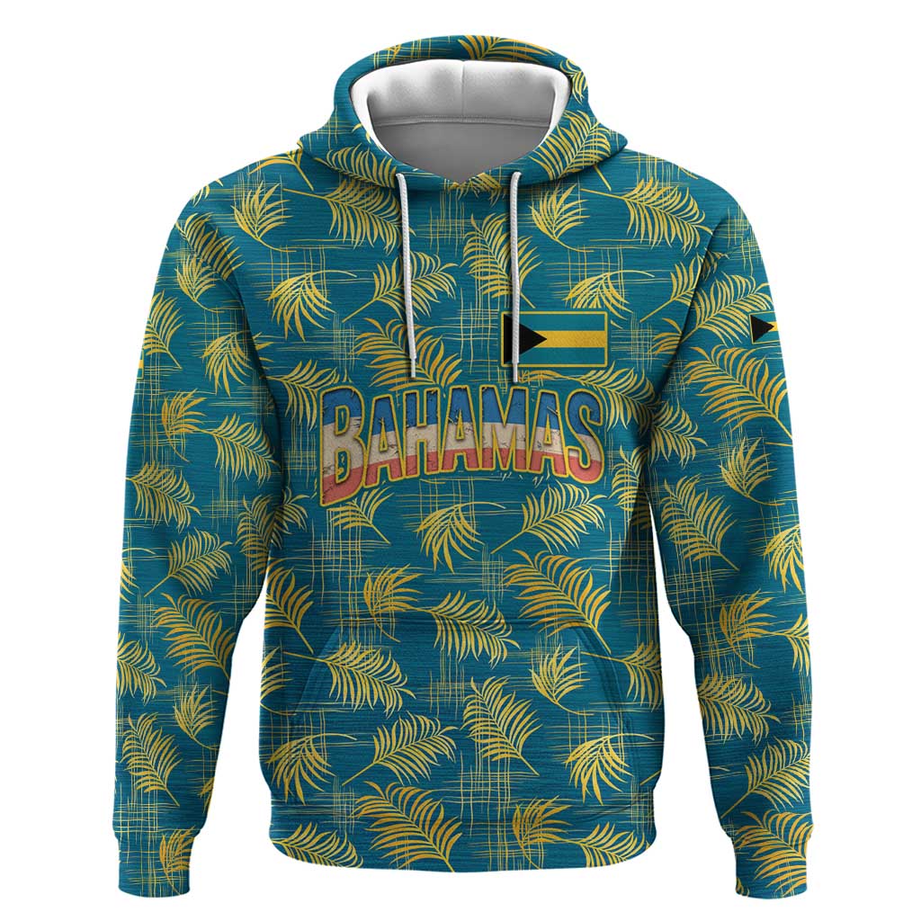 Bahamas Zip Hoodie with Tropical Beach Sunset Palm Tree Ocean Spirit
