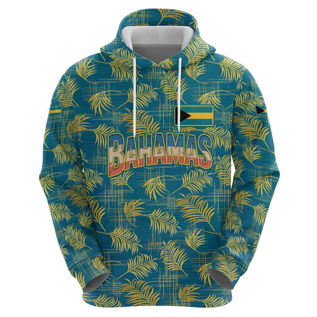 Bahamas Zip Hoodie with Tropical Beach Sunset Palm Tree Ocean Spirit