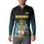 Bahamas Coat of Arms and Flag Button Sweatshirt with Blue Coral Pattern and Marlin Crest - Wonder Print Shop