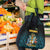 Bahamas Coat of Arms and Flag Grocery Bag with Blue Coral Pattern and Marlin Crest - Wonder Print Shop