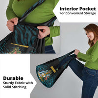 Bahamas Coat of Arms and Flag Grocery Bag with Blue Coral Pattern and Marlin Crest - Wonder Print Shop