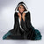 Bahamas Coat of Arms and Flag Hooded Blanket with Blue Coral Pattern and Marlin Crest - Wonder Print Shop