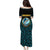 Bahamas Coat of Arms and Flag Puletasi with Blue Coral Pattern and Marlin Crest - Wonder Print Shop