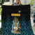 Bahamas Coat of Arms and Flag Quilt with Blue Coral Pattern and Marlin Crest - Wonder Print Shop