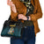 Bahamas Coat of Arms and Flag Shoulder Handbag with Blue Coral Pattern and Marlin Crest - Wonder Print Shop
