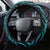 Bahamas Coat of Arms and Flag Steering Wheel Cover with Blue Coral Pattern and Marlin Crest - Wonder Print Shop