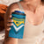 Bahamas 4 in 1 Can Cooler Tumbler with Blue Marlin Fish Tribal Chevron Flag Spirit