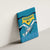 Bahamas Canvas Wall Art with Blue Marlin Fish Tribal Chevron Flag Spirit
