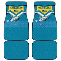 Bahamas Car Mats with Blue Marlin Fish Tribal Chevron Flag Spirit