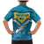 Bahamas Family Matching Mermaid Dress and Hawaiian Shirt with Blue Marlin Fish Tribal Chevron Flag Spirit