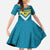 Bahamas Family Matching Summer Maxi Dress and Hawaiian Shirt with Blue Marlin Fish Tribal Chevron Flag Spirit