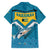 Bahamas Family Matching Summer Maxi Dress and Hawaiian Shirt with Blue Marlin Fish Tribal Chevron Flag Spirit