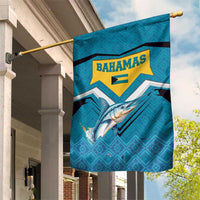 Bahamas Garden Flag with Blue Marlin Fish Tribal Chevron Flag Spirit